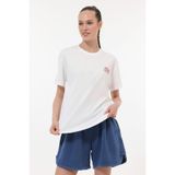 lumberjack WB 11NERA BEYAZ Kadın Kısa Kol T-Shirt