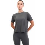 Lumberjack Wl 11UUR24DP3300 Yog 5pr Antrasit Kadın Kısa Kol T-Shirt - Gri - XL