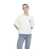 Lumberjack Wl Delta 11Md1082 4FX Ekru Kadın Kısa Kol T-Shirt, M