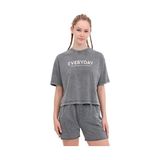 Lumberjack WL FREYA 11SY790 5FX Gri Kadın Kısa Kol T-Shirt