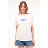 Lumberjack Wl Sorento 11Ss179 4FX Ekru Kadın Kısa Kol T-Shirt, S