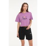 Lumberjack Wl Vanılla 11Md1056 Mor Kadın Kısa Kol T-Shirt - XL
