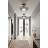 Lumen İstanbul Torul Tekli Plafonyer Avize Füme - Siyah - Krom - 1