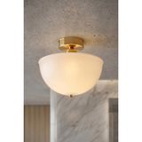 Lumen İstanbul Torul Tekli Plafonyer Avize Opal - Beyaz - Gold - 1