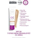 Lumene 7 Etkili Renk Dengeleyici CC Krem SPF 20 Koyu Tüm Cilt Tipleri İçin Dengeleyici Etki 30 ml