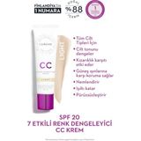 Lumene CC Krem 7 Etkili Renk Dengeleyici SPF 20 Tüm Cilt Tipleri İçin Nemlendirici Krem Açık