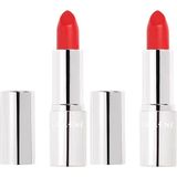 LUMENE Luminous Moisture Lipstick Parlak Bitişli Nemlendirici Etkili Ruj 12 Strawberry Kiss (2 paketi)