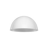 lumenistanbul 250 MM YUVARLAK YARIM KÜRE ABAJUR ŞAPKASI BEYAZ