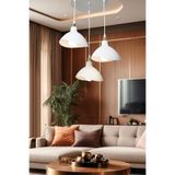 lumenistanbul Esta Çember 3'lü Beyaz Avize Yemek Odası Yatak Odası Oturma Odası Salon