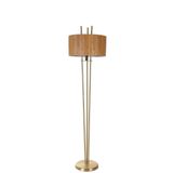 Lumexx Belen Eskıtme Lambader Sılındır Bambu 01 Abajurlu