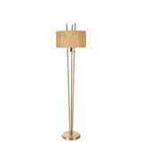 Lumexx Belen Eskıtme Lambader Sılındır Bambu 07 Abajurlu
