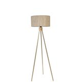 Lumexx Fısco Trıpod Eskıtme Lambader Sılındır Bambu 09 Abajurlu