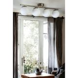 Lumexx Yeni Can 4 Lü Mat Krom Beyaz Camlı Avize - Renkli
