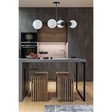 Lumexx Yeni Favori 4 Lü Siyah Beyaz Camli Avize Siyah