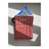 lumi Studio Kırmızı-Pembe Çizgili Kitap Kılıfı, Organizer, Ajanda, Defter Kılıfı