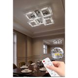 Lumia Lighting Yakamoz Model 5"li Kumandalı Gümüş 3 Renk Modu Ledli Modern Tavana sıfır Salon Mutfak Çocuk Yatak Odası Led Avize