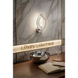 Lumia Lighting Yonca Model Tekli Gümüş 3 Renk Modu Kristal Taşlı Salon Mutfak Yatak Çocuk Odası Aplik