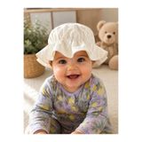 LUMİBABY BUTİK %100 pamuk fisto,müslin bebek şapkası(6 ay -2 yaş uyumlu,lastikli)