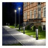 Lumica Dekoratif Bahçe Yürüyüş Yolu Aydınlatma Direği - 60 cm Dış Mekan Bollard Aydınlatma- Antrasit Gri Renk (Antrasit)