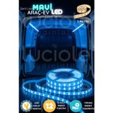 LumiDrive 3m Mavi 12V LED Şerit – 180 Çipli, Kesilebilir, Yapışkanlı, Çıplak Uçlu Montaja Hazır