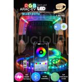 LumiDrive 5m RGB Bluetooth Şerit LED – 5050 Smart Araç Aydınlatma, Mobil Kontrollü Işık Sistemi
