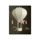 Lumiere Balon Avize - Kahverengi - Krem