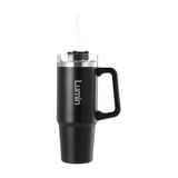 Lumin Quencher Tumbler 1,18 Litre Vakum Yalıtımlı Termos Bardak Kapaklı ve Pipetli Black Edition