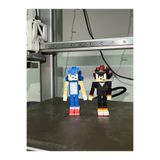 Lumina3D 3D Minecraft Sonic Ve Shadow Karakterleri