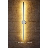 LUMINALED Modern Dekoratif Led Duvar Aplik 70 Cm Günışığı 1 (CROM )Adet ( PİLLİ )*