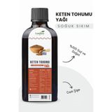LUMİNAOİL Keten Tohumu Yağı 100 ML | %100 Soğuk Sıkım | Saf ve Katkısız