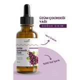 LUMİNAOİL Üzüm Çekirdeği Yağı 50 ML %100 Soğuk Sıkım | Katkısız | (Grape Seed Oil)