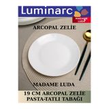 Luminarc Arcopal Zelie 6 Adet Pasta Takımı.(BEYAZ 19 CM-PASTA-TATLI TABAĞI)
