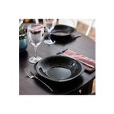 Luminarc Carine Noir Siyah Yemek Tabağı 6lı