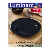 Luminarc Carine Siyah 6 Adet 6 Kişilik 19 Cm (TATLI-PASTA-MEYVE) Tabağı. Madame Luda.