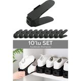 Lumindra 10'lu Tekli Ayarlanabilir Ayakkabı Rampası - Dolap İçi Ayakkabı Düzenleyici Organizer