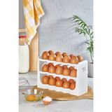 Lumindra 30 Bölmeli 3 Katlı Yumurtalık Organizer – Buzdolabı Düzenleyici, Bpa Içermeyen Yumurta Saklama Kabı - 1