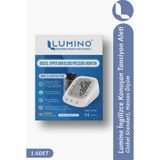 Lumino İngilizce Konuşan Tansiyon Aleti - Pil Dahil & Type-C Girişli - Aritmi Takibi - Büyük Ekran