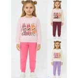 Lumino Labubu Baskılı Kız Çocuk Alt Üst Takım - Pembe - 1-2Y