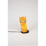Luminocrafts El Yapımı Cam Mozaik Lamba, Baykuş Gece Lambası, Yoga Meditasyon Işığı, Bali El Yapımı Dekoratif Lamba, Lumino Owl Glass Mosaic Lamp (Yellow)