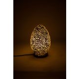 Luminocrafts El Yapımı Cam Mozaik Lamba, Egg(Yumurta) Gece Lambası, Yoga Meditasyon Işığı, Bali El Yapımı Dekoratif Lamba, Shiny Glass Mosaic Lamp (Legian)