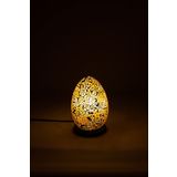 Luminocrafts El Yapımı Cam Mozaik Lamba, Egg(Yumurta) Gece Lambası, Yoga Meditasyon Işığı, Bali El Yapımı Dekoratif Lamba, Shiny Glass Mosaic Lamp (Nusa Dua)