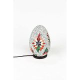 Luminocrafts El Yapımı Cam Mozaik Lamba, Egg(Yumurta) Gece Lambası, Yoga Meditasyon Işığı, Bali El Yapımı Dekoratif Lamba, Shiny Glass Mosaic Lamp (Saraswati)