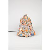 Luminocrafts El Yapımı Cam Mozaik Lamba, Ganapati Ganesha Gece Lambası, Yoga Meditasyon Işığı, Bali El Yapımı Dekoratif Lamba (Rainbow)