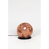 Luminocrafts El Yapımı Cam Mozaik Lamba, Lumino Bagel Simit Gece Lambası, Yoga Meditasyon Işığı, Bali El Yapımı Dekoratif Lamba, Loş Işık (Leila)