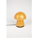 Luminocrafts El Yapımı Cam Mozaik Lamba, Mantar Gece Lambası, Yoga Meditasyon Işığı, Bali El Yapımı Dekoratif Lamba, Mushroom Lamp (Yellow)