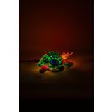 Luminocrafts El Yapımı Cam Mozaik Lamba, Turtle (Kaplumbağa) Gece Lambası, Yoga Meditasyon Işığı, Bali El Yapımı Dekoratif Lamba, Çocuk Odası Lamba Işık (Ketut)