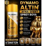 Luminoo Dynamo Altın Ayna Efekt Sprey Boya 400 ml | Yüksek Parlaklık | Dekoratif Metalik Boya