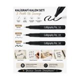 Luminoo Profesyonel Çizim ve Kaligrafi Marker Kalemi Eskiz Manga Teknik Çizim 3’lü Set