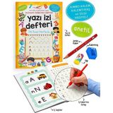 Luminoobig Kids Yazı Defteri Kılavuz Çizgili Yazı Izi Defteri Dik Temel Harflerle Anetil Hediyeli - Renkli