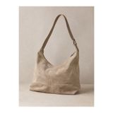 Luminos Butik Kadın Bej Süet Görünümlü Yumuşak Form Hobo Omuz Çantası 25x48x15 CNT412